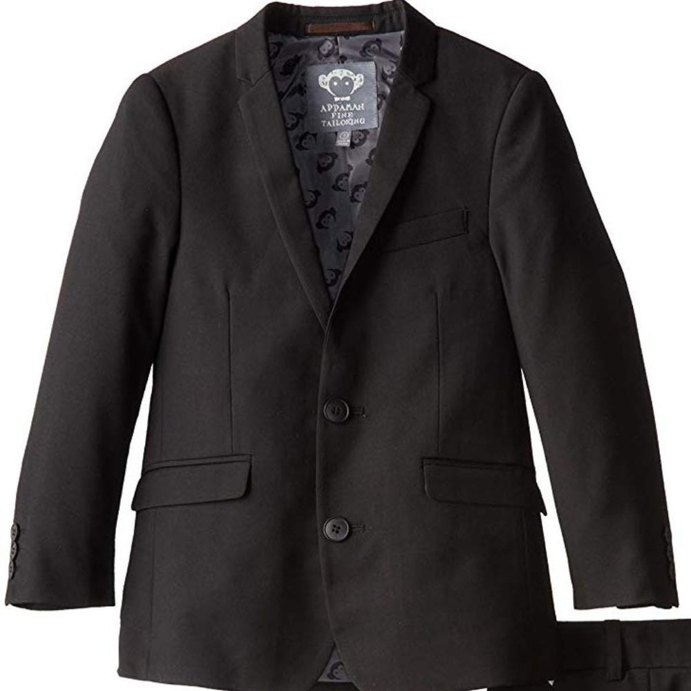 Appaman Mod Suit Jacket- Black- NEW w/o Tags
